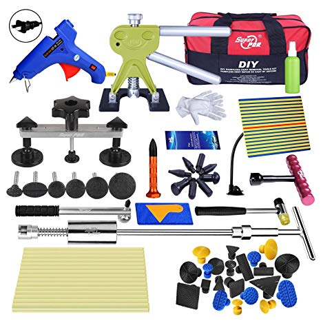 Fly5D Auto Dent Removal Kit with Tool Bag Dent Lifter Puller Tabs for Car Body Repair