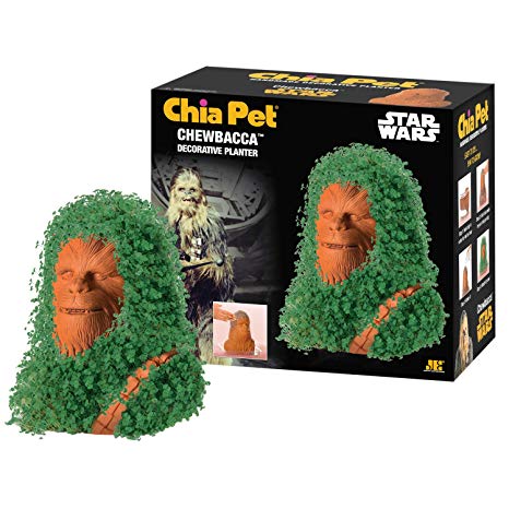 Chia CP430-01 Pet Star Wars Chewbacca with Seed Pack Decorative Pottery Planter, Easy to Do and Fun to Grow