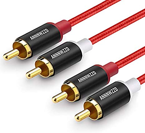 LinkinPerk 2RCA Male to 2RCA Male Stereo Audio Cable (5M/15FT)