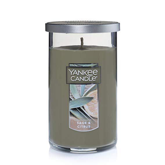 Yankee Candle Medium Perfect Pillar Candle, Sage & Citrus