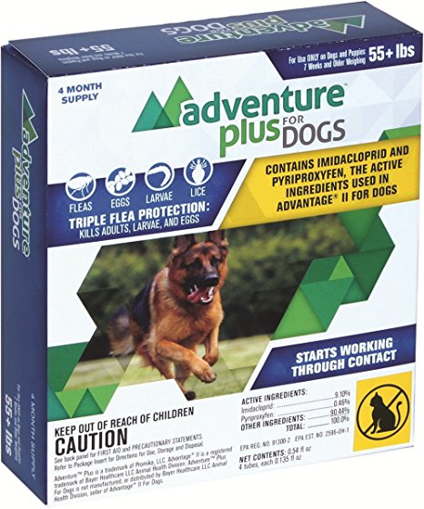 Adventure Plus - FLEA MEDICINE for DOG & CAT - 100% MADE IN THE USA