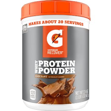 Gatorade Protein Powder, Chocolate (20 servings per canister, 20 grams of protein per serving)