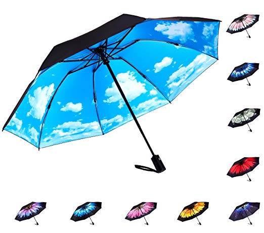 Fidus Reverse Inverted Compact Sun&Rain Light Windproof Travel Car Golf Outdoor Umbrella - Auto Open Close