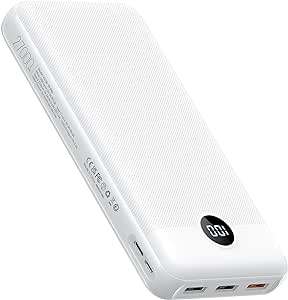 VEGER Power Bank 27000mAh 20W Fast Charging Portable Charger USB C Battery Pack,PD&QC 3.0 Powerbank with 4 Outputs & 2 Inputs Compatible with iPhone/iPad/Samsung Phones Tablet and More