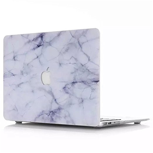 Onteck Macbook Pro 13 Case White Marble Hard Case Cover for 13.3" inch Macbook Pro (Model: A1278) (MacBook Pro 13"(A1278)) - #Blue Marble B
