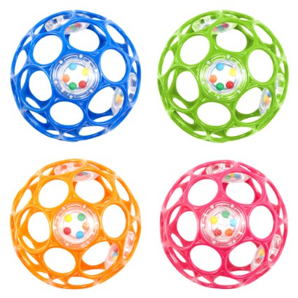 Oball 4-inch Infant  Rattle Assorted Colors (Sold as each)