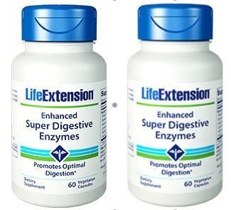 Life Extension Enhanced Super Digestive Enzymes 2 Bottles of 100 vcaps