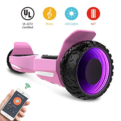 Hoverboard，Hyper Gogo 6.5" UL2272 Certified Self Balancing electric scooter w/Bluetooth,Led light and Carry Bag