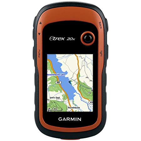 Garmin eTrex 20x Outdoor Handheld GPS Unit with TopoActive Western Europe Maps,Black/Orange