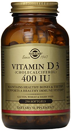 Solgar Vitamin D3 400 UI (10mcg) 250 Softgels