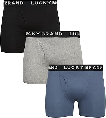 Lucky Brand Men's Underwear – ClassicBoxer Briefs with Functional Fly (3 Pack)