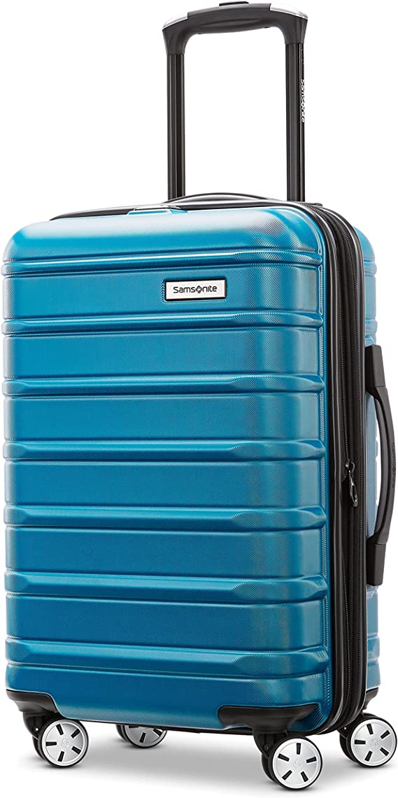 Samsonite Omni 2 Hardside Expandable Luggage with Spinners, Carry-on 20-Inch, Caribbean Blue