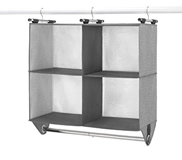 Whitmor 4-Section Closet Organizer w/Rod