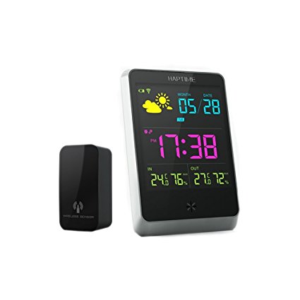 KINGEAR Fore KD-03 Wireless Digital Alarm Clock with Large Night Lighting LCD Screen
