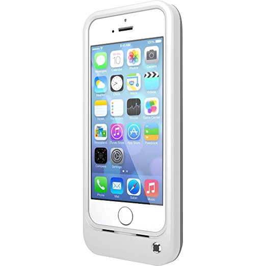 OtterBox Resurgence Power/Battery Case for Apple iPhone 5s - Retail Packaging - Glacier White/Gunmetal Grey