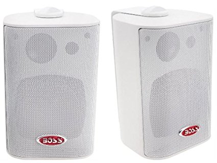BOSS Audio MR4.3W 200 Watt (Per Pair), 4.3 Inch, Full Range, 3 Way Weatherproof Marine Speakers (Sold in Pairs)