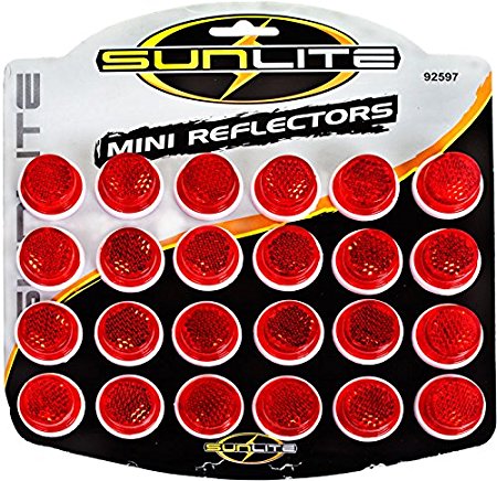 Sunlite Carded 1" Reflectors, Card of 24