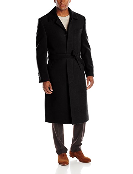 Stacy Adams Men's Eros Hidden Front Full Length Top Coat