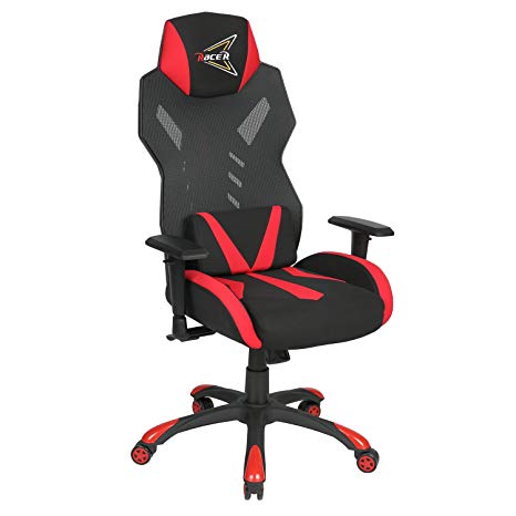Gaming Computer Chair,Ergonomic High-Back Office Chair,Racing Style Swivel Desk Chair with Lumbar Support