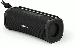 Sony ULT Field 1 - Kabelloser tragbarer Bluetooth-Lautsprecher mit ULT Power Sound, kraftvollem Bass, IP67, wasserdicht, staubdicht, stoßfest, 12h Akku, klare Gesprächsqualität, Outdoor- Schwarz