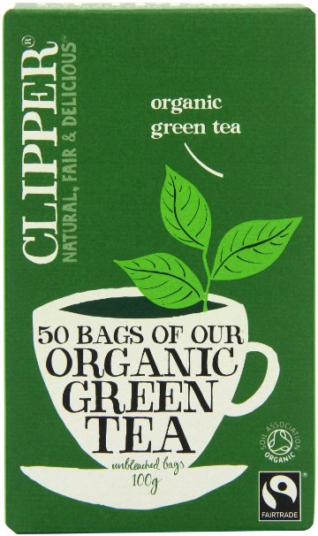 Clipper Fairtrade Organic Green 50 Teabags (Pack of 6, Total 300 Teabags)