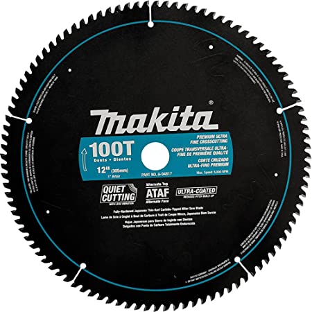 Makita A-94817 12-Inch 100 Tooth Ultra Coated Mitersaw Blade