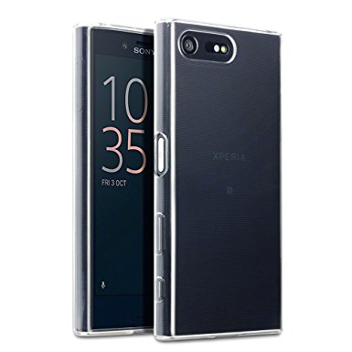 Xperia X Compact Covers, Terrapin Sony Xperia X Compact Case - TPU Gel - Slim Design - Durable Shock Absorbing - Back Protector - Clear