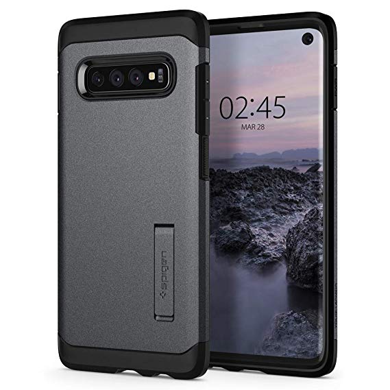 Spigen Tough Armor Designed for Samsung Galaxy S10 Case (2019) - Graphite Gray