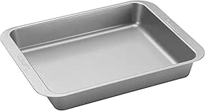 Cuisinart AMB-TOBBP Toaster Oven Baking Dish, silver, 1.12""(l) x 0.86""(w) x 0.16""(h)"