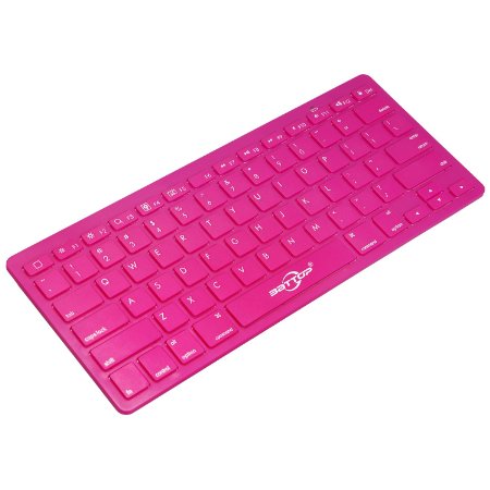BATTOP Bluetooth Keyboard Ultra Slim for All IOS System PC Tablet Smartphone (Apple iPad Air/iPad Air2, iPad 4 / 3 / 2,iPad Mini 2,iPad Mini,iPhone 6/6S/6 Plus) Pink