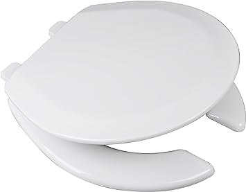 Bath Décor 1F1R4-00 Deluxe Molded Wood Toilet Seat, White