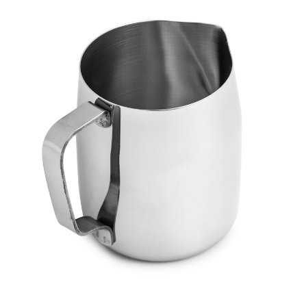Chef's Star Stainless Steel Frothing Pitcher, 12 Ounce