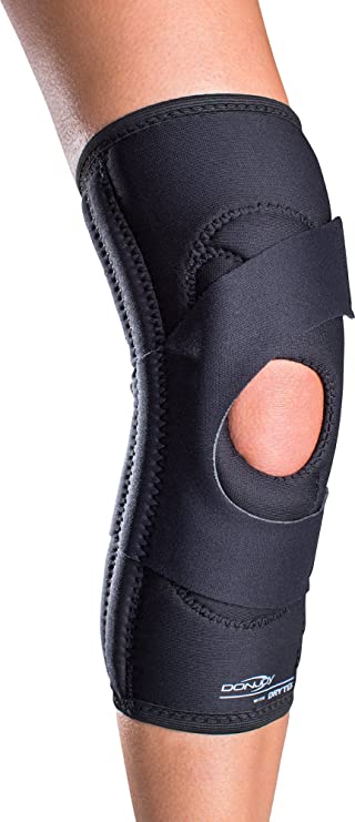 DonJoy Lateral J Patella Knee Support Brace Without Hinge: Drytex, Left Leg, Small