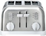 Cuisinart CPT-180W Metal Classic 4-Slice Toaster White and Stainless