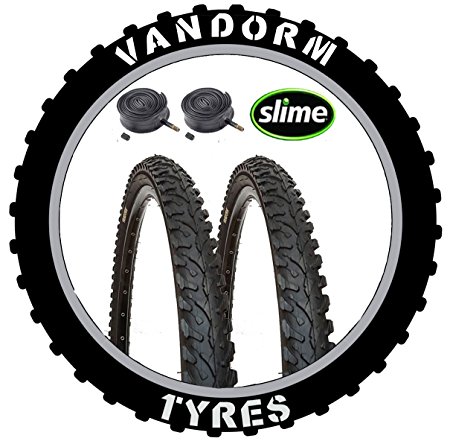 MTB 26" Off Road Vandorm Hard Track 26" x 1.95" Knobbly Tyre & Inner Tube Deals