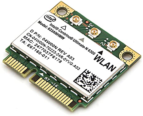 Intel Ultimate-N 6300 Mini PCI-E WiFi Card (Wireless Network Card) Mod. 633ANHMW