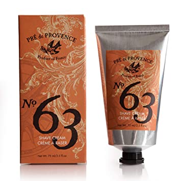 No. 63 Men's Shave Cream, Aromatic, Warm, & Spicy Masculine Fragrance, Enriched With Natural & Repairing Shea Butter (2.5 fl oz)