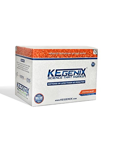 Kegenix Orange Blast - 30 day supply - Natural MCT & Green Tea Ketone & Paleo Diet Supplement - Patented Ketonic Blend - Induces Ketosis In 60 Minutes, Fat Burn & Healthy Weight Loss