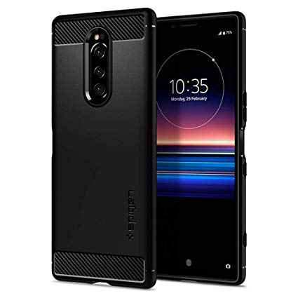 Spigen Rugged Armor Designed for Sony Xperia 1 Case (2019) - Matte Black