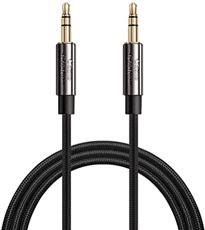 3.5mm Aux Cable, CableCreation 3.5mm Male to Male Stereo Audio Cable Compatible with iPhones, Fire HD Tablets, Sony/Beats Headphones, Home/Car Stereos & More, [10 Feet 3M] Black