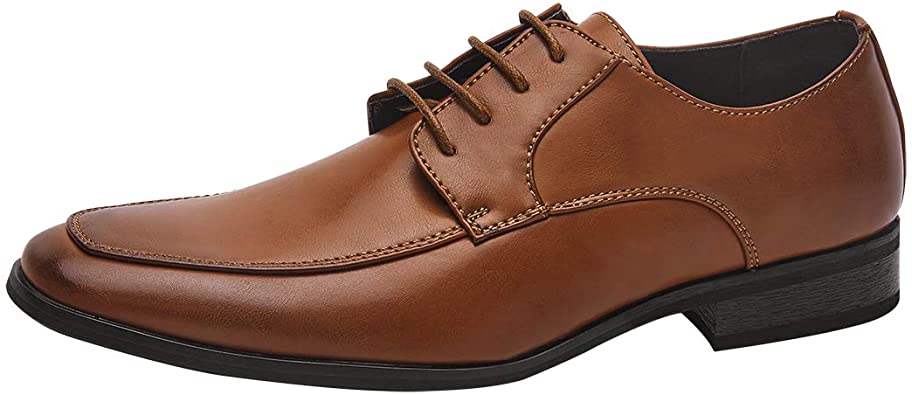 Colgo Men's Formal Dress Oxford Shoes Classic Lace Up Leather Derby Shoes Casual Business Office Shoes for Men