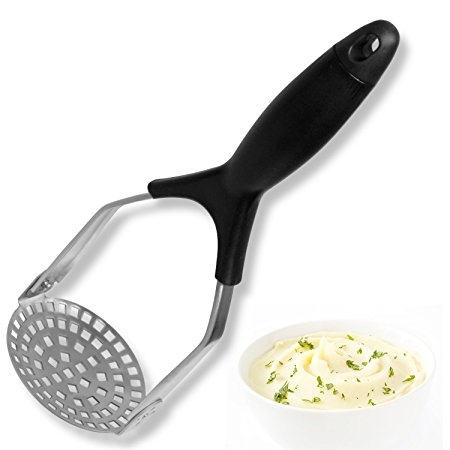 Potato Masher by Bobbi Jean's | Comfy Grip Handle for Mashed Potatoes, Vegetables and Fruit