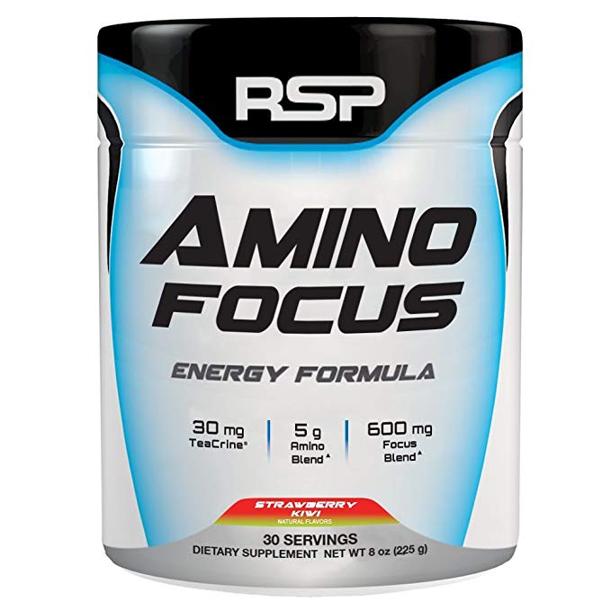 RSP Nutrition AminoFocus, Nootropic Pre Workout & Focus Formula - 30 Servings (Strawberry Kiwi)