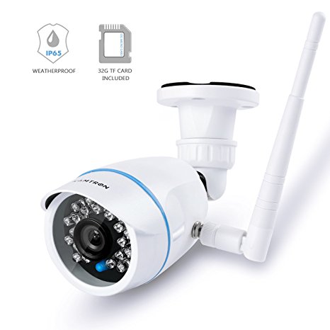 KAMTRON Wireless Security Camera,Outdoor WiFi Surveillance Camera for Home 32G TF Card Included IP65 Weatherproof