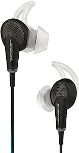 Bose QuietComfort 20 Acoustic Noise Cancelling Headphones, Compatible with Apple Devices, Black (Renewed)