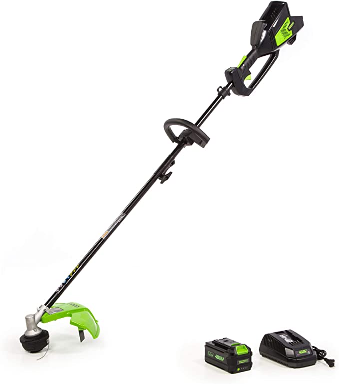 Greenworks 14-Inch 40V (Attachment Capable) String Trimmer, 6.0Ah Battery and Charger Included ST-140-A