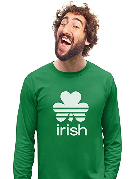 Irish Shamrock St. Patrick's Day Clover Men's Long Sleeve T-Shirt