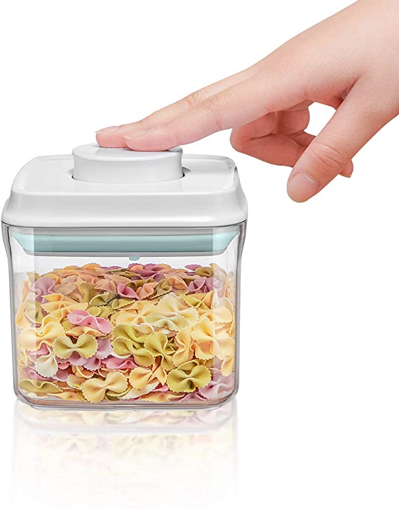 iChewie - BopTop (1pc - 500ml) Airtight Food Storage Container – Mechanical Silicone Seal Canister - BPA-Free - 0.5Qt