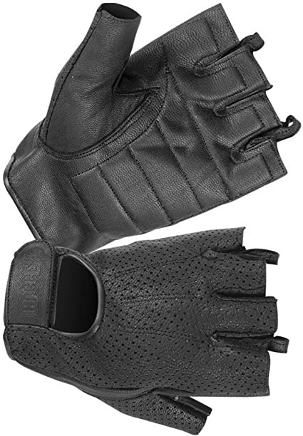 Women's WeatherLite Fingerless Motorcycle Gloves with Gel Padded Palm