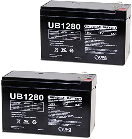 Universal Power Group 12V 8Ah Battery for Razor MX350 MX400 Electric Dirt Bike - 2 Pack
